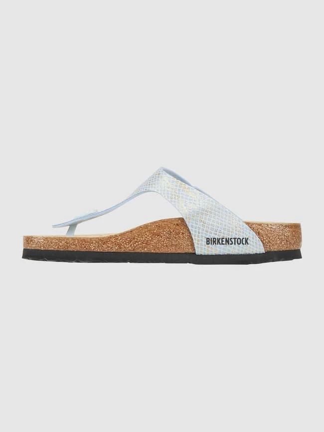 Top 10 â Birkenstock Zehentrenner Mit Schlangenmuster Modell 'Gizeh' - Hellblau ? â Bild 3
