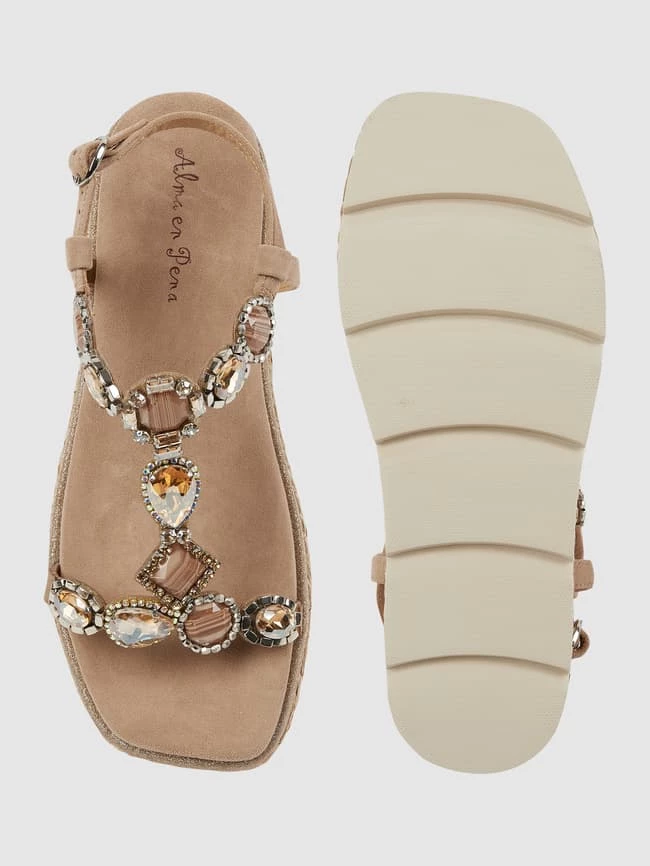 Beste Bewertungen von ⌛ ALMA EN PENA ? Sandalen Aus Veloursleder - Beige ? – Bild 4