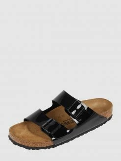 Angebote ⌛ Birkenstock ? Sandalen In Lack-Optik Modell 'Arizona' - Schwarz ?