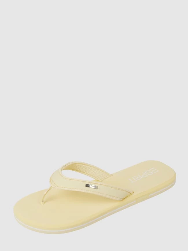 Neu ? Esprit Zehentrenner Aus Textil - Hellgelb ?