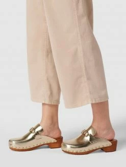 Brandneu ? Cinque Pantoletten Mit Zierbesatz - Gold ?