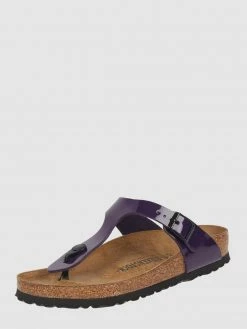 Angebote ? Birkenstock Zehentrenner Aus Birko-Flor® Modell 'Gizeh' - Lila ?