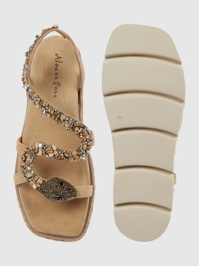 Beste Bewertungen von ⌛ ALMA EN PENA ? Sandalen Mit Strasssteinen - Sand ? – Bild 4