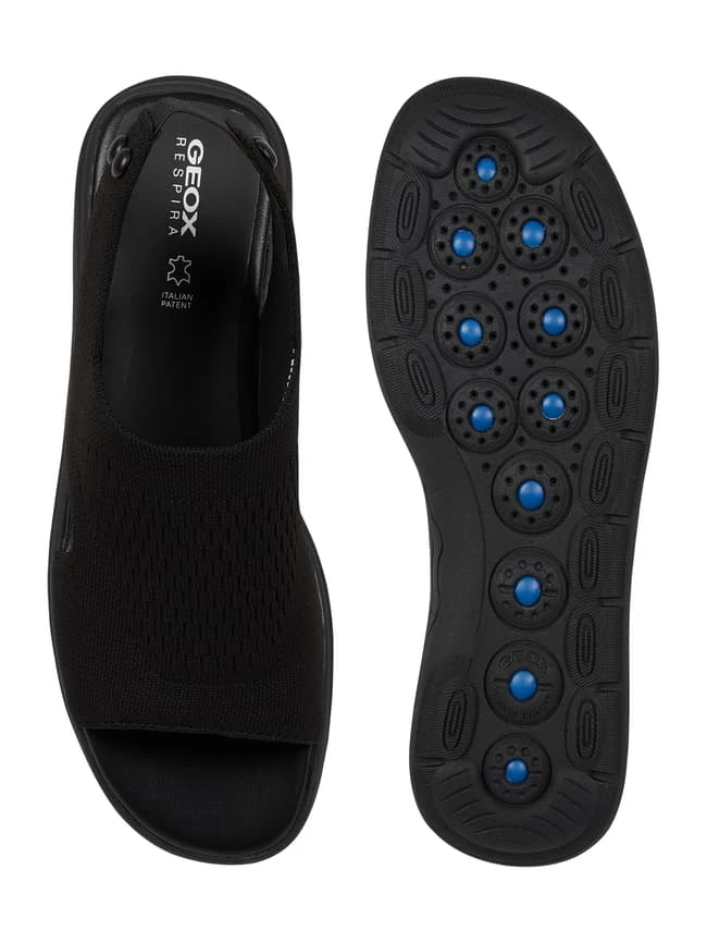 Rabatt ? Geox ? Sandalen Aus Textil Modell 'Spherica' - Schwarz ? – Bild 4