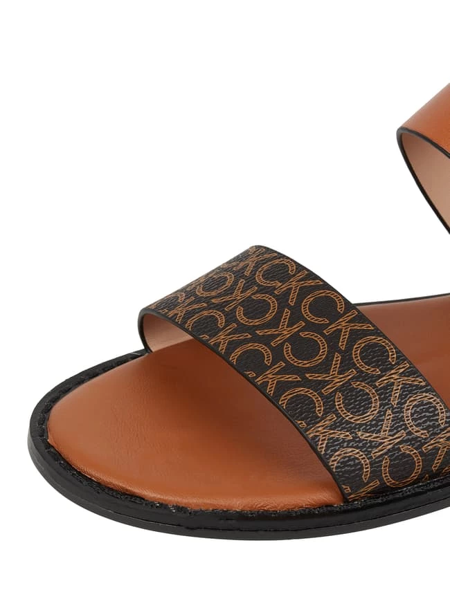 Besorgen ? CK Calvin Klein ? Sandalen Mit Logo-Muster - Cognac ? – Bild 2