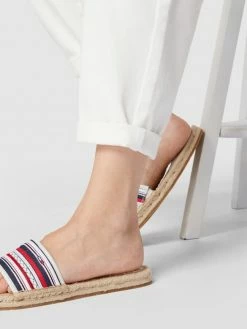 Auslauf ? Tommy ? Jeans Pantolette Mit Streifenmuster - Hellblau ?