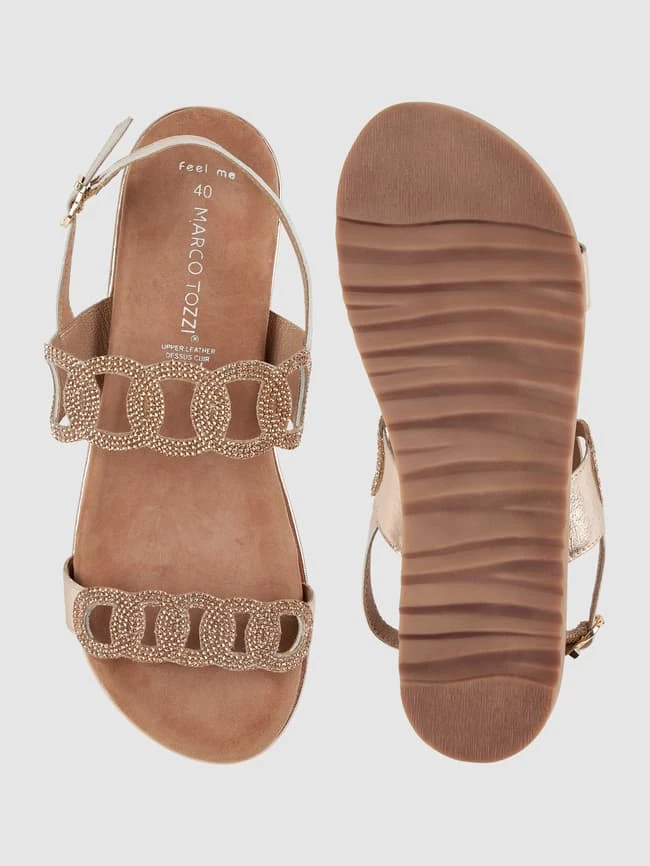 Brandneu ✨ Marco Tozzi ? Sandalen Mit Strasssteinen - ROSE GOLD ❤️ – Bild 4