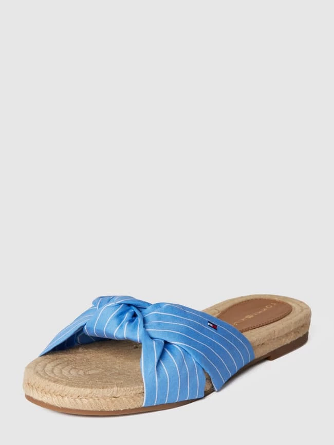 Brandneu ? Tommy Hilfiger Pantoletten Mit Knoten-Detail - Hellblau ? – Bild 2