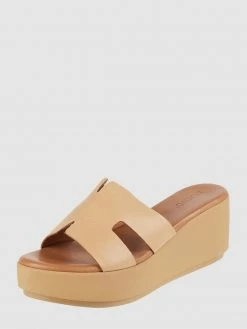 Auslauf ❤️ INUOVO Pantolette Aus Leder - Camel ?