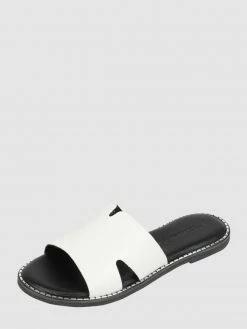 Budget ? Tamaris Pantolette Aus Leder - Weiß ?