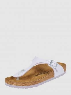 Beste Bewertungen von ? Birkenstock Zehentrenner In Lack-Optik Modell 'Gizeh' - Hellgrau ?