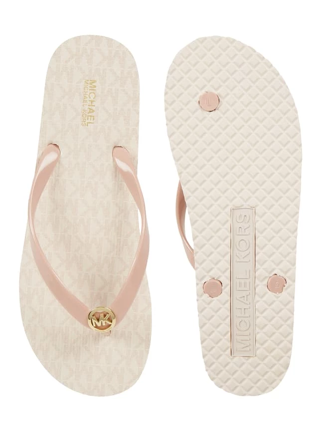 Brandneu ? MICHAEL Michael Kors Zehentrenner Mit Logo - Hellrosa ? â Bild 4