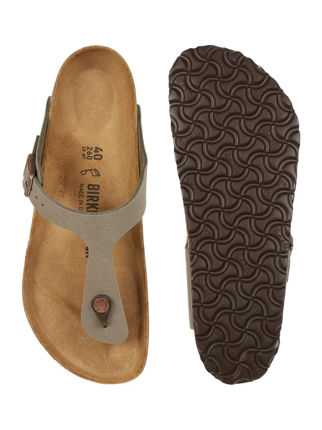 Angebote ✔️ Birkenstock Zehentrenner Aus Birko-Flor® Modell 'Gizeh' - Schlamm ⌛ – Bild 4