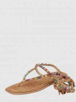 Auslauf ? ALMA EN PENA ? Sandalen Aus Leder - Camel ❤️