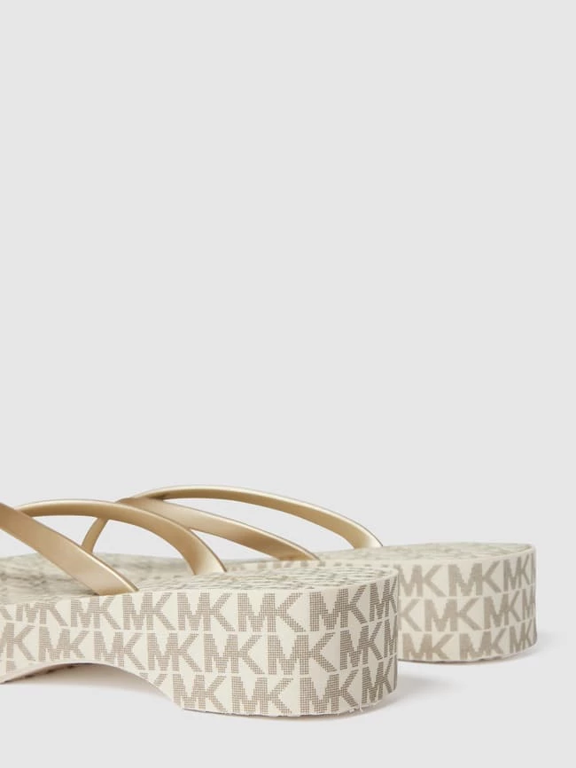 Besorgen ? MICHAEL Michael Kors Zehentrenner Mit Brand-Applikation - Gold ? – Bild 3