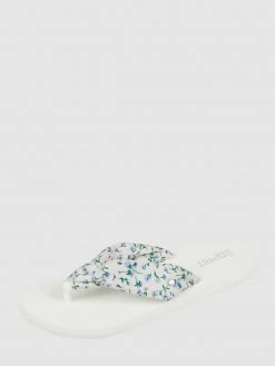 Bester Verkauf ✨ Esprit Zehentrenner Aus Textil - Weiß ?