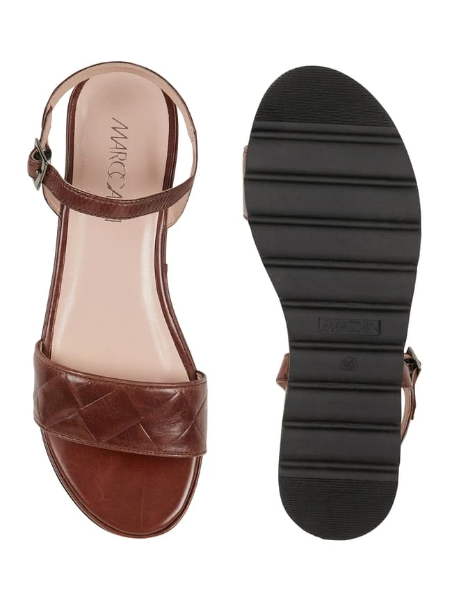 Top 10 ? Marc Cain Bags & ? Shoes ? Sandale Aus Leder Mit Plateau-Sohle - Dunkelbraun ? – Bild 5