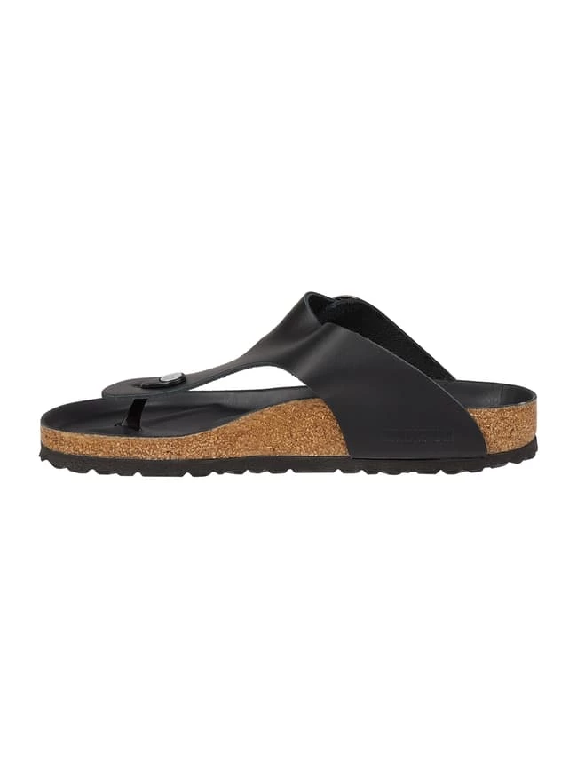 Angebote ⌛ Birkenstock Zehentrenner Aus Leder Modell 'Gizeh' - Schwarz ? – Bild 3