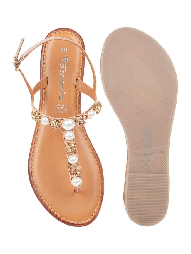 Neu ✨ Tamaris Zehentrenner Aus Leder - ROSE GOLD ⌛ – Bild 4