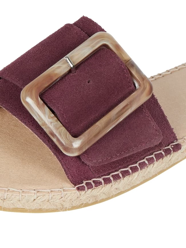 Beste Bewertungen von ✨ Espadrij Pantolette Aus Veloursleder Modell 'Belfort' - Aubergine ? – Bild 2