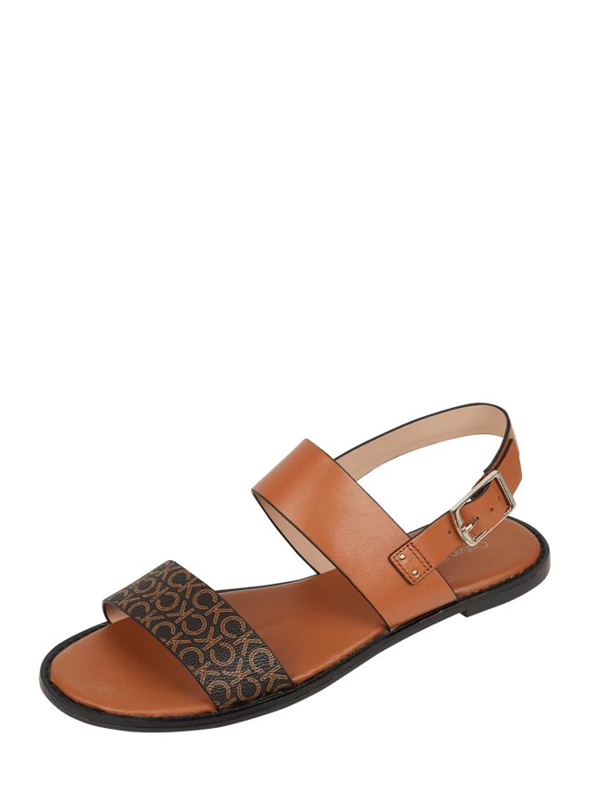 Besorgen ? CK Calvin Klein ? Sandalen Mit Logo-Muster - Cognac ?