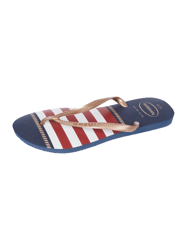 Bestes Angebot ? Havaianas Zehentrenner Mit Print - Dunkelblau ?