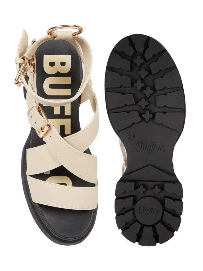 Top 10 ⌛ Buffalo ? Sandalen In Leder-Optik Modell 'Rude Up' - Beige ? – Bild 4