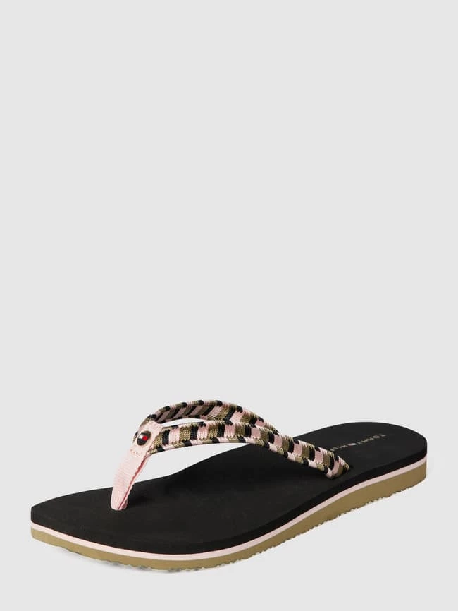 Coupon ? Tommy Hilfiger Zehentrenner Mit Label-Applikation - Schwarz ? â Bild 2