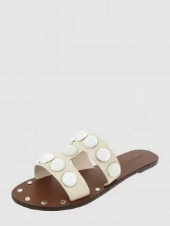 Billig ❤️ INUOVO Pantolette Aus Leder - Offwhite ✔️