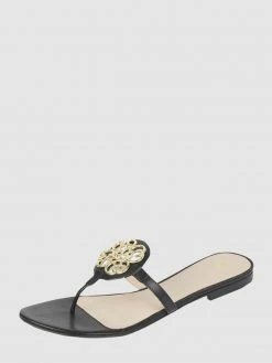 Bestpreis ? Gerry Weber ? Shoes Zehentrenner Aus Leder - Schwarz ✨