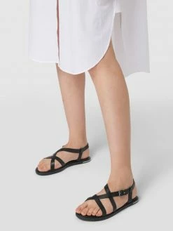 Auslauf ? Tommy ? Jeans ? Sandalen Mit Brand-Stitching - Schwarz ?