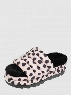 Billig ❤️ UGG Pantolette Mit Plateausohle Modell 'Maxi Slide' - Rosa ✔️