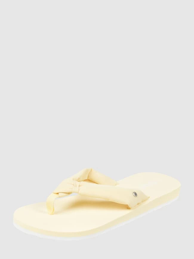 Aktion ⌛ Esprit Zehentrenner Aus Textil - Hellgelb ?