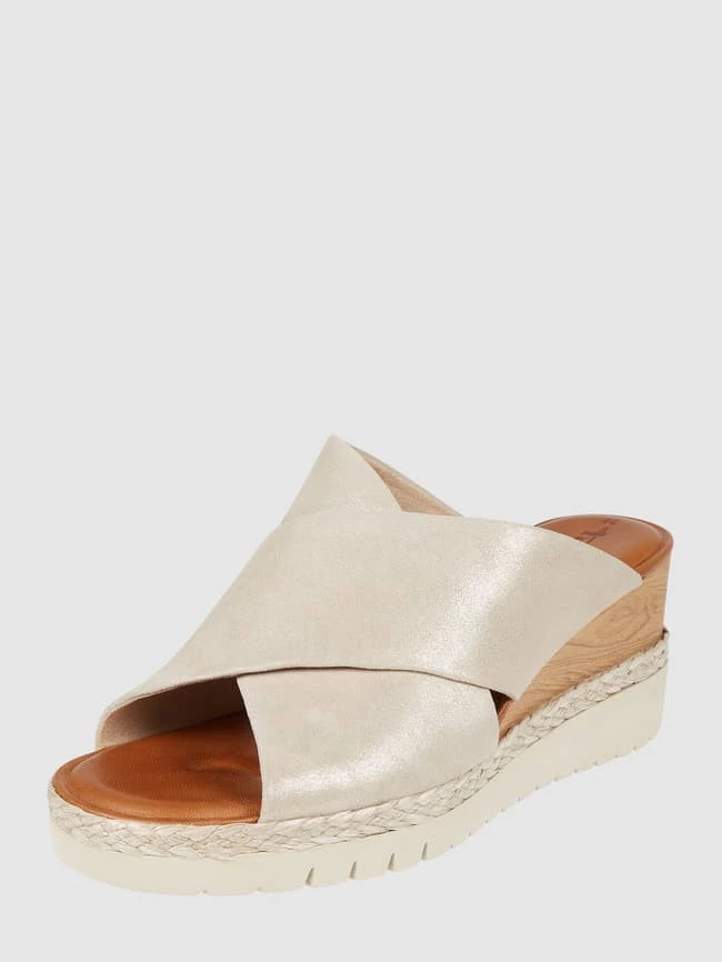 Schlussverkauf ? Tamaris Wedges Aus Leder - Gold ?