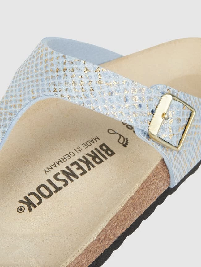 Top 10 â Birkenstock Zehentrenner Mit Schlangenmuster Modell 'Gizeh' - Hellblau ? â Bild 2