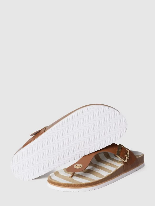 Schlussverkauf ✔️ Tom Tailor Zehentrenner Mit Dornschließe - Cognac ? – Bild 4