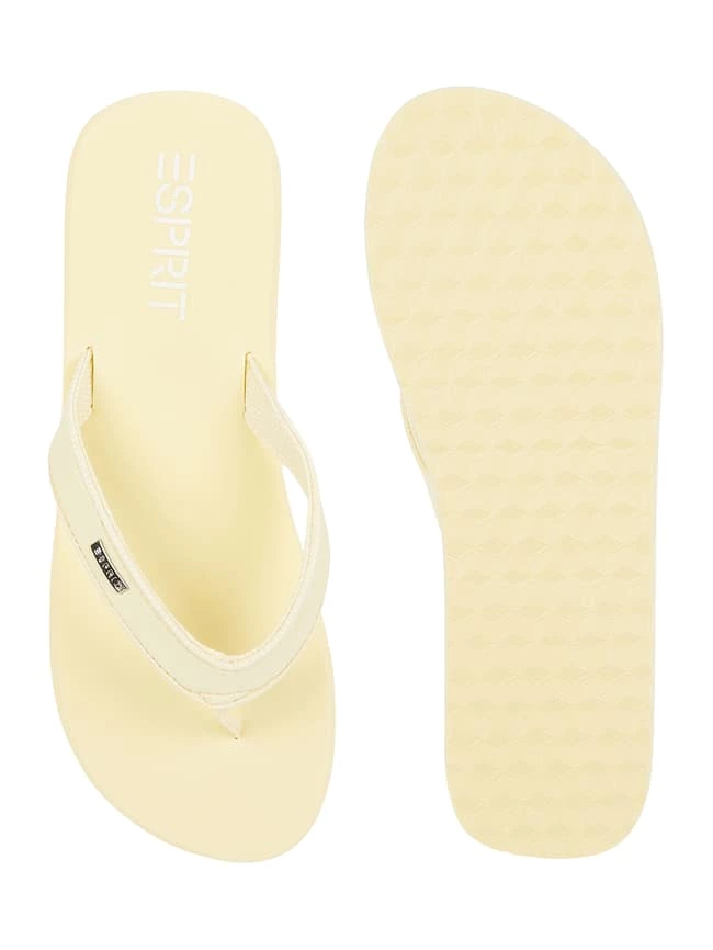 Neu ? Esprit Zehentrenner Aus Textil - Hellgelb ? – Bild 4