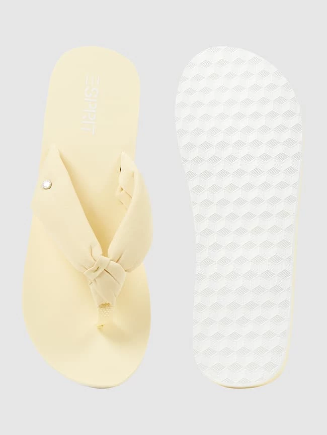 Aktion ⌛ Esprit Zehentrenner Aus Textil - Hellgelb ? – Bild 4