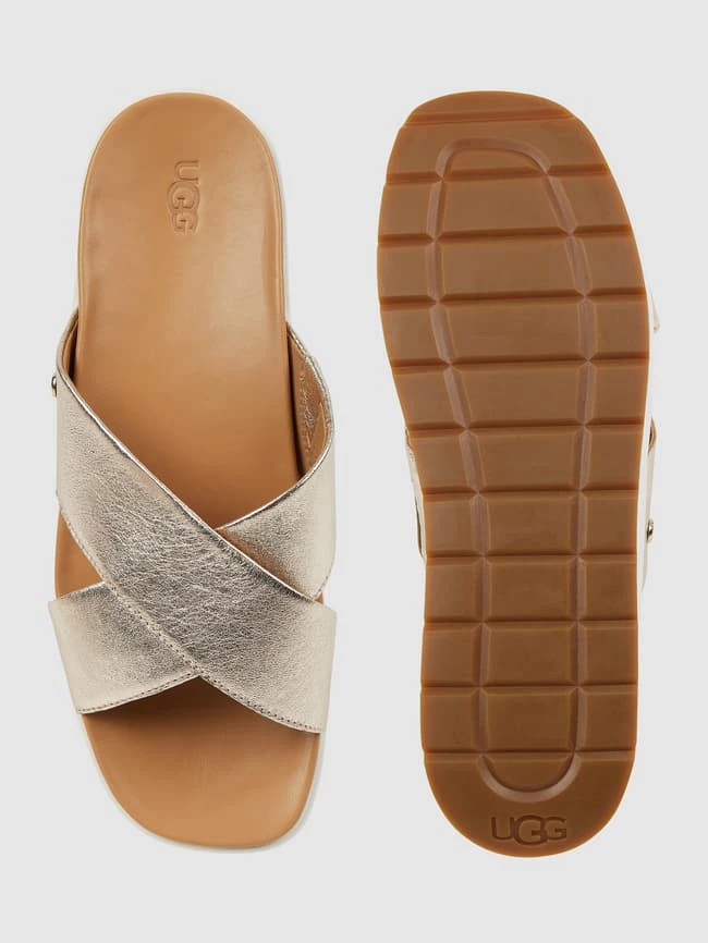 Brandneu ? UGG Pantolette Aus Leder Modell 'Emily' - Gold ? – Bild 4