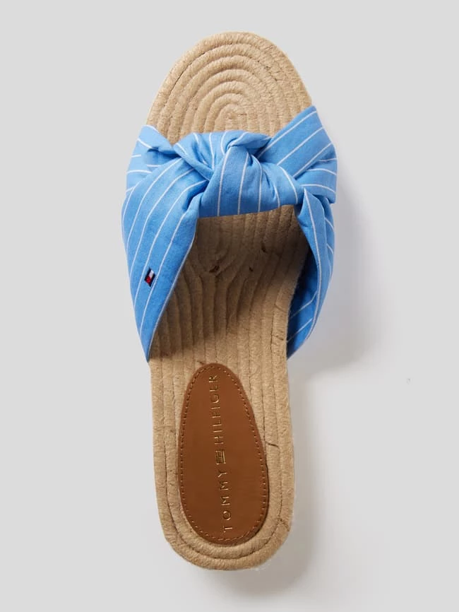 Brandneu ? Tommy Hilfiger Pantoletten Mit Knoten-Detail - Hellblau ? – Bild 5