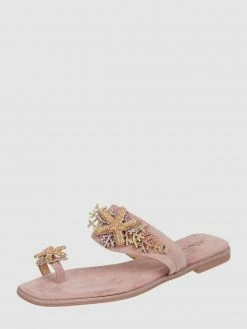 Bester Verkauf ? ALMA EN PENA ? Sandalen Aus Veloursleder Mit Schmuckdetails - Altrosa ?