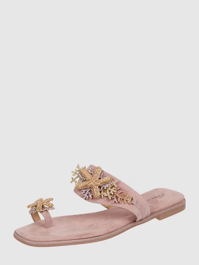 Bester Verkauf ? ALMA EN PENA ? Sandalen Aus Veloursleder Mit Schmuckdetails - Altrosa ?