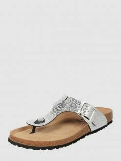 Neu ? Tamaris Zehentrenner In Metallic-Optik Modell 'Silver Str.' - Silber ?