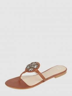 Coupon ? Gerry Weber ? Shoes Zehentrenner Aus Leder - Cognac ?