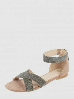 Bester Verkauf ? Gerry Weber ? Shoes ? Sandalen Aus Leder - Taupe ⭐