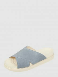 Angebote ✔️ Vagabond Pantolette Aus Veloursleder Modell 'Erin' - Hellblau ⌛