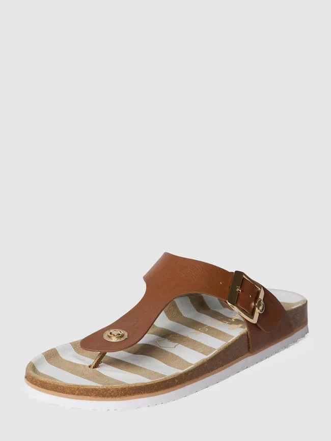 Schlussverkauf ✔️ Tom Tailor Zehentrenner Mit Dornschließe - Cognac ? – Bild 2