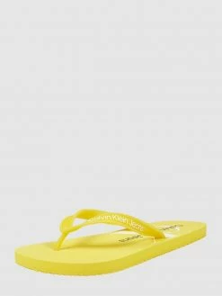 Coupon ? Calvin Klein ? Jeans Zehentrenner Mit Logo - Gelb ?