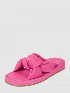 Blitzangebot ? INUOVO Pantolette Aus Leder - Fuchsia ?