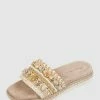 Am billigsten ⭐ ALMA EN PENA Pantolette Mit Schmucksteinen - Beige ?
